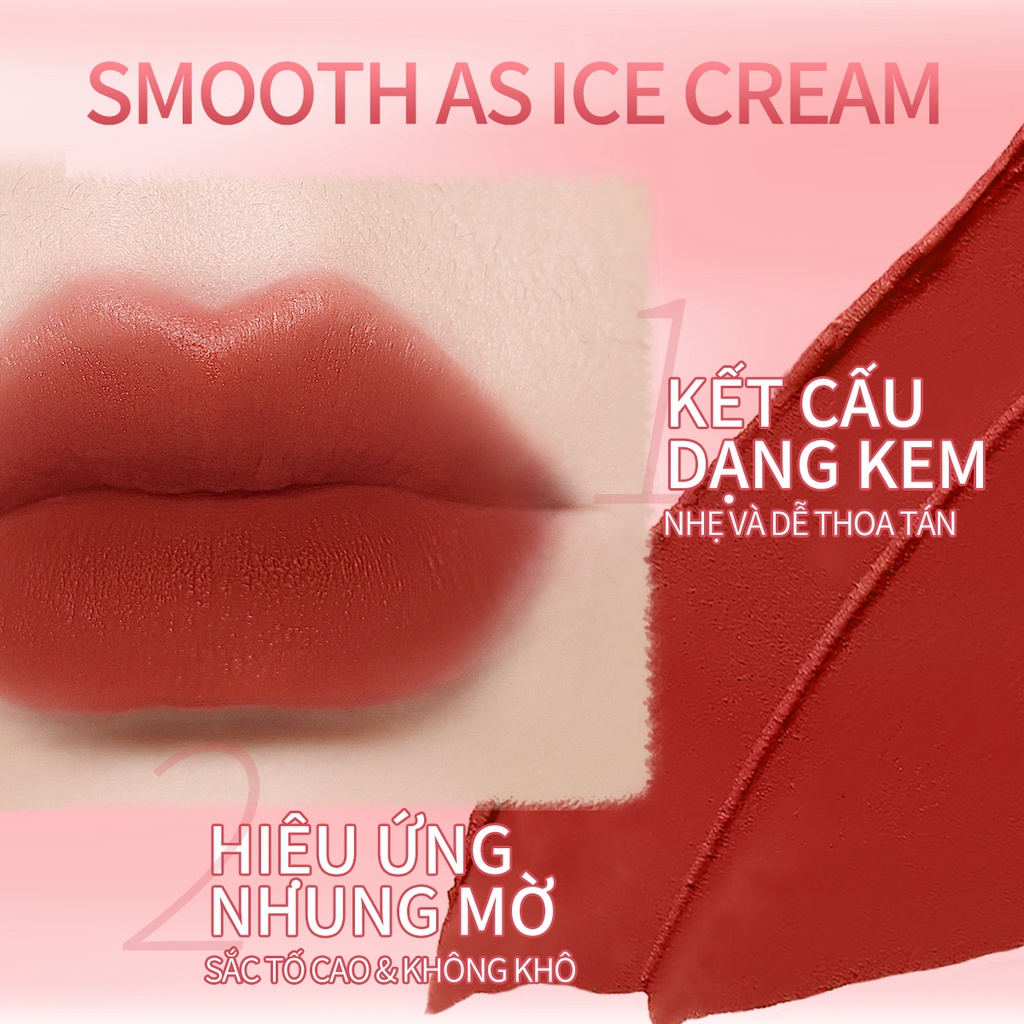 Son kem lì mềm mịn POPJUICE Ireneda dưỡng ẩm trang điểm nhẹ nhàng