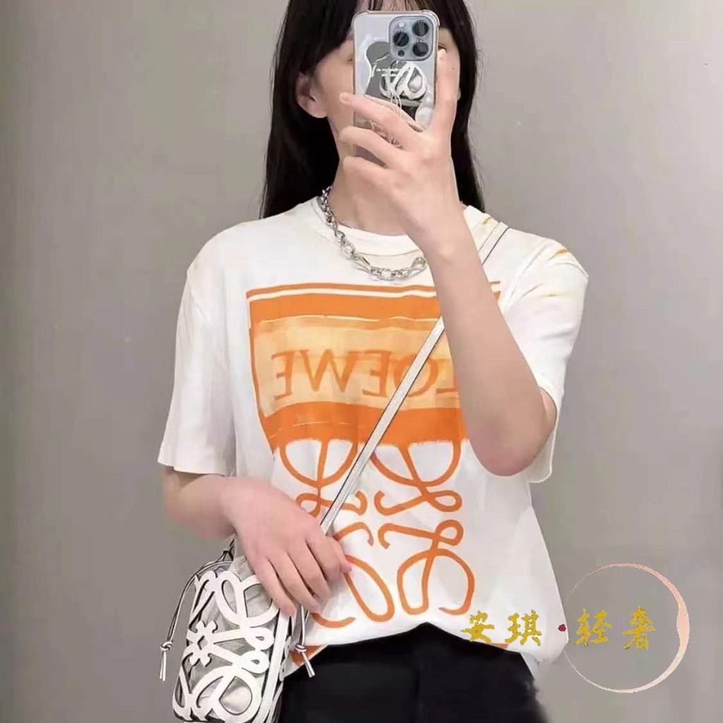 Áo Thun Tay Ngắn Cổ Tròn Dáng Rộng In Logo Thời Trang Cho Nam Và Nữ