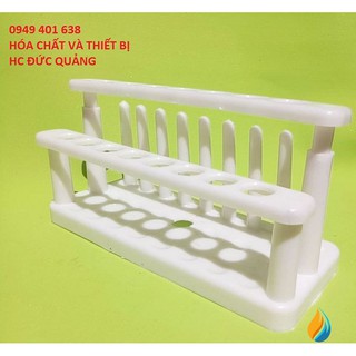 Giá Đỡ Ống Nghiệm 2 Tầng 16 Lỗ 8 Que Nhựa PP
