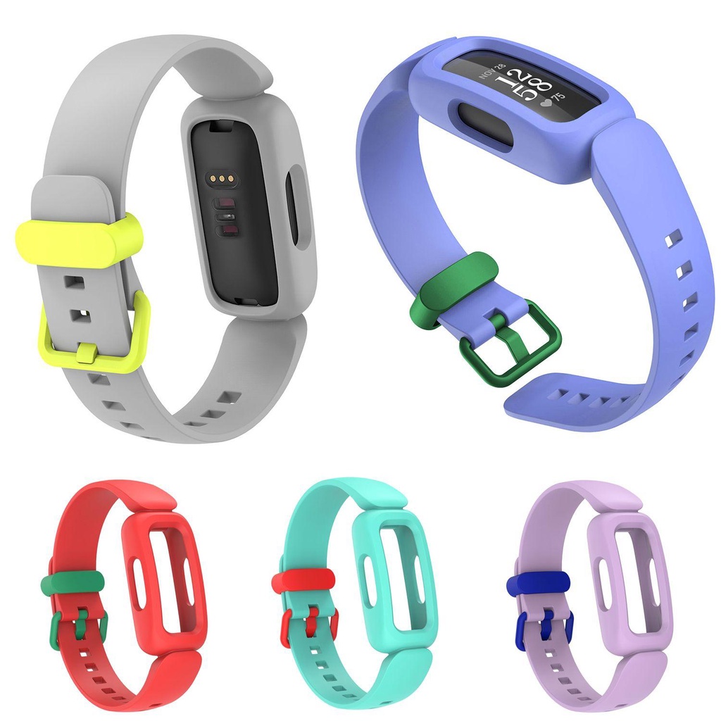 BTLIMER Dây Đeo Silicon Chống Trượt Cho Đồng Hồ Thể Thao Thông Minh Fibit Inspier2 ACE 3