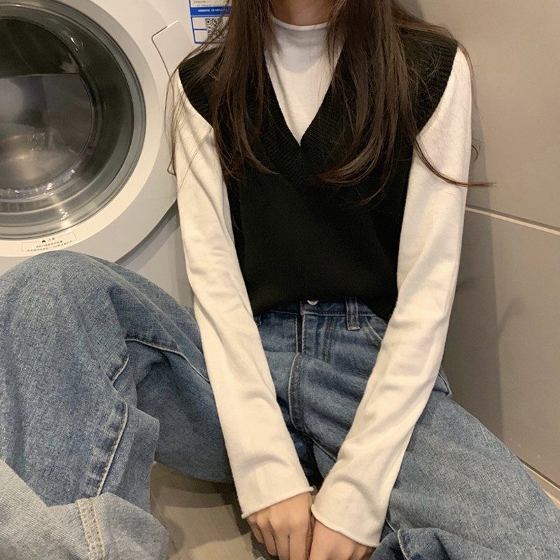 Áo gile ulzzang kèm ảnh thật