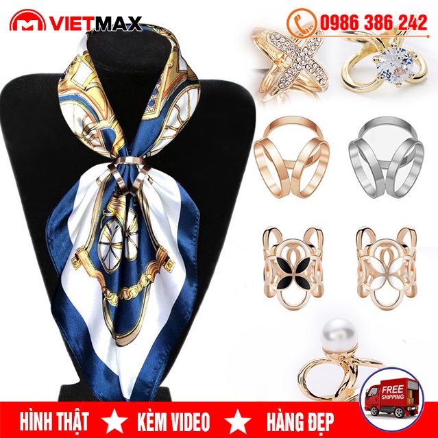 Nút Cài Khăn, Ghim Cài Khăn Đa Năng Dễ Dàng Tạo Kiểu Thắt Nơ Cho Bạn Nữ