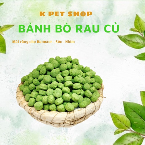 Bánh Rau Củ Hamster Sóc FREE SHIP Bánh Mài Răng Hamster Dinh Dưỡng Cho Hamster