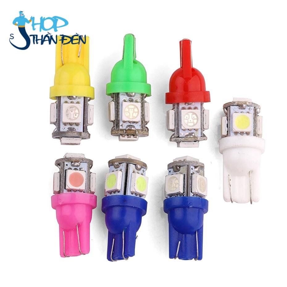 Xi Nhan LED 5 tim gắn xe máy chân T10.