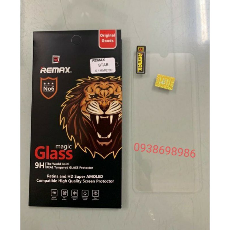kính cường lực remax vsmart star / bee 3 / star 4 / joy 3 / star 3 / joy 2 plus / active 1 / joy 1 siêu bảo vệ màn hình