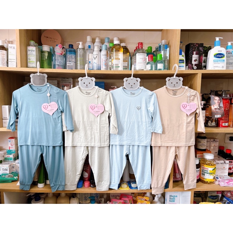 Bộ cài vai dài tay Avaler/ Mommom chất liệu sợi tre - hàng cao cấp thuộc nhãn Avaler