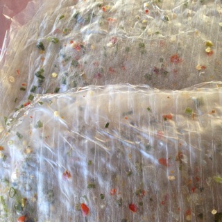 Bánh tráng dẻo tỏi ớt 1kg (ảnh thật)có loại hút chân không, không ớt