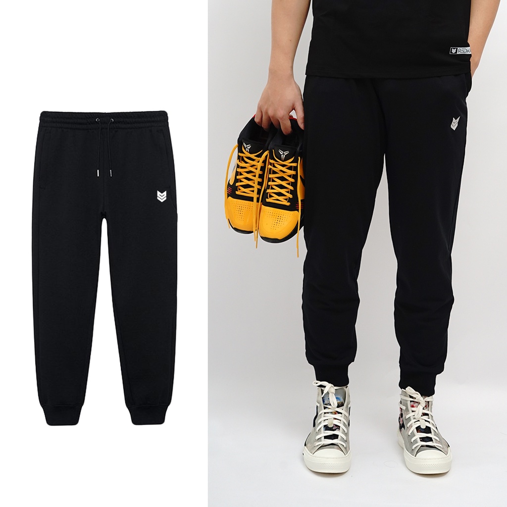 Quần Jogger nỉ bóng rổ nam nữ Redikick Fleece Pants, quần dài Đen -Xám thể thao ống bó thoáng mát Tập Gym Tennis Chạy Bộ