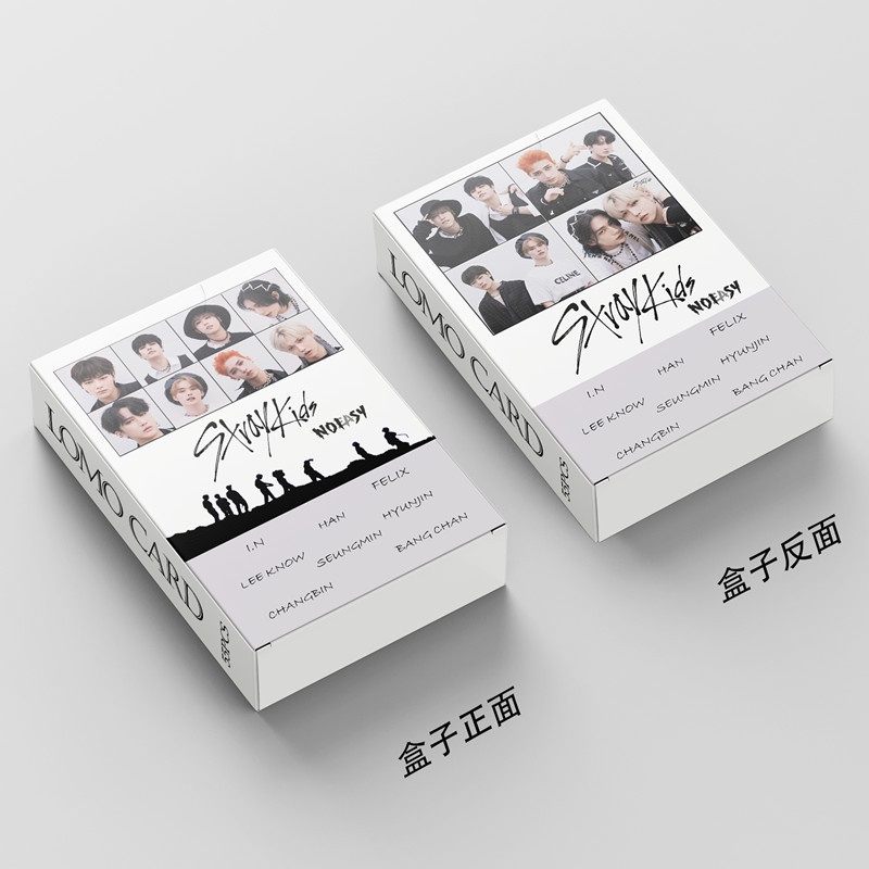 Hộp 54 thẻ ảnh LOMO in hình nhóm nhạc Stray Kids NO EASY