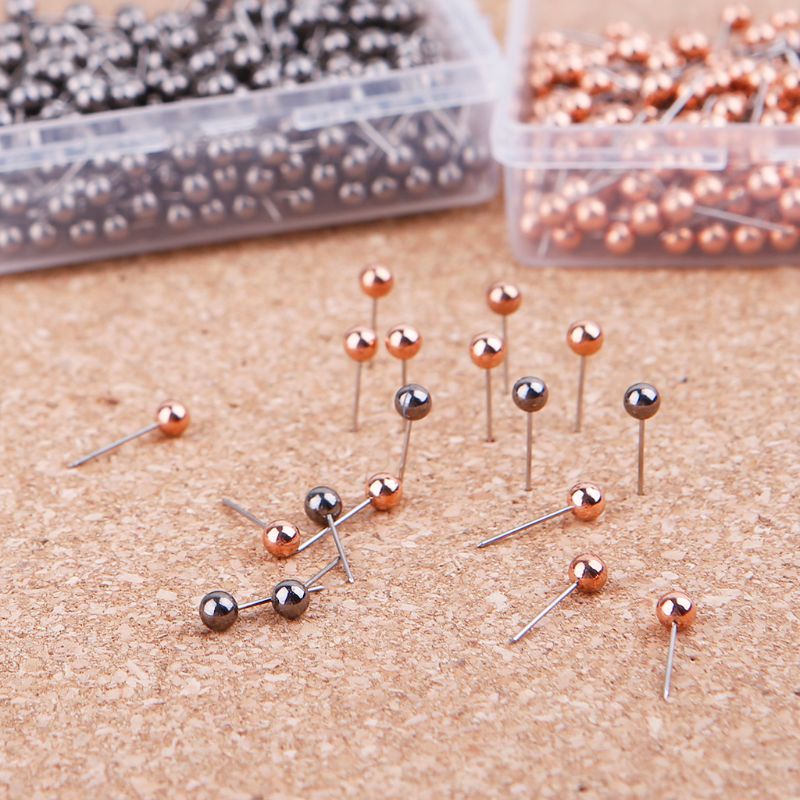 Set 400 Ghim Nhựa Tròn Chuyên Dụng Cho Bản Đồ Văn Phòng