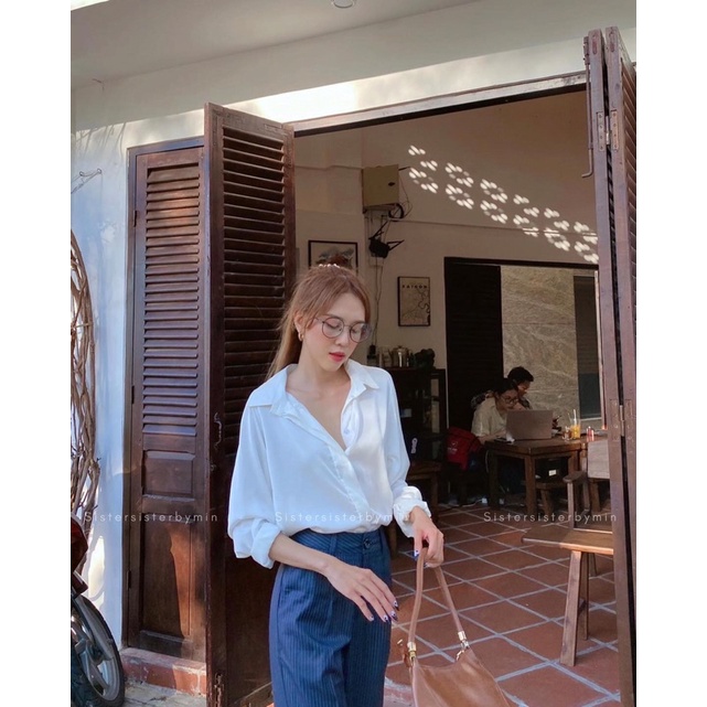 SISTERSISTER - Áo sơ mi lụa cơ bản Paris