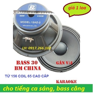 LOA BASS 30 BM XƯƠNG SẮT GÂN VẢI CÔN 65 - CỦ LOA 3 TẤC - GIÁ 1 CHIẾC
