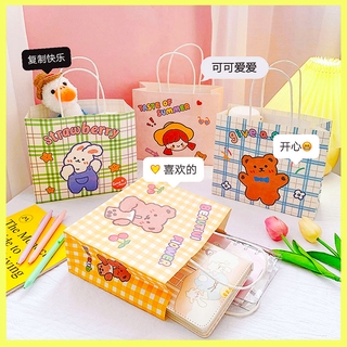 Dễ ThươnginsTinh Tế Tặng Túi Phong Cách Hàn Quốc Phim Hoạt Hình Giấy Túi Công Suất Lớn Món Quà Sinh Nhật Tặng Túi