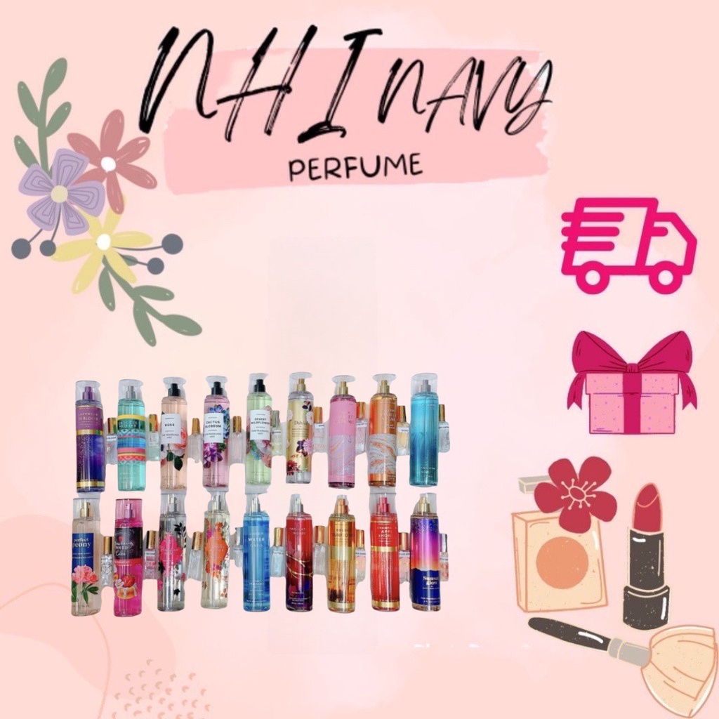 XỊT THƠM TOÀN THÂN BATH & BODY WORKS NHIỀU MÙI 10ml Ver 10