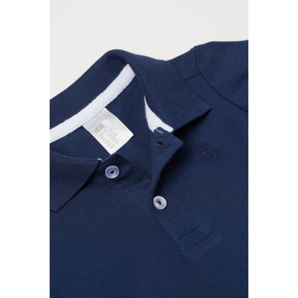 Áo polo xanh than HM