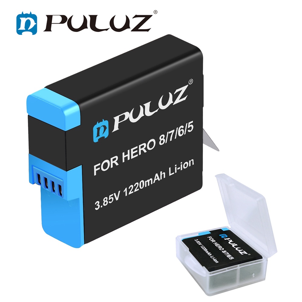 Pin Li-Ion 3.85v 1220mah Puluz Cho Gopro Hero8 / 7 / 6 / 5