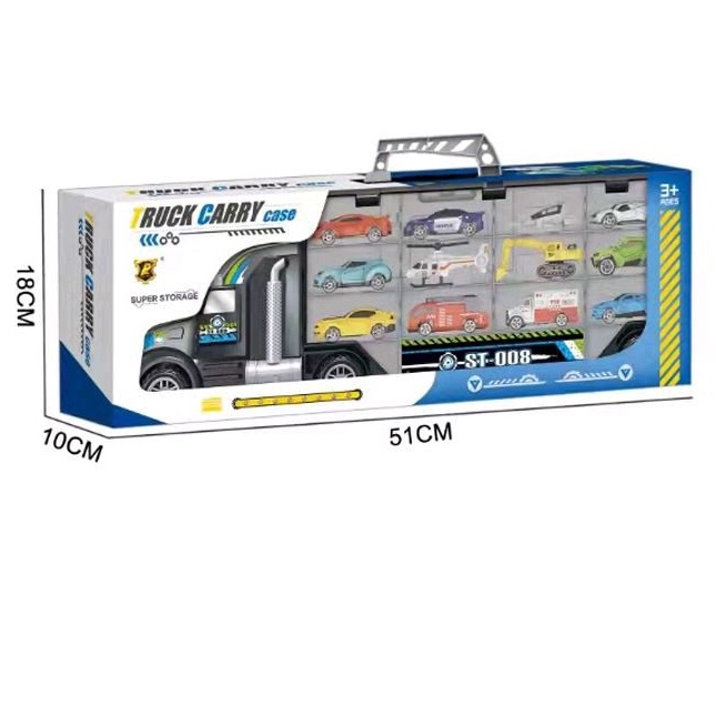 ĐỒ CHƠI XE TẢI CỠ LỚN 50 CM  CHỞ 12 XE CON