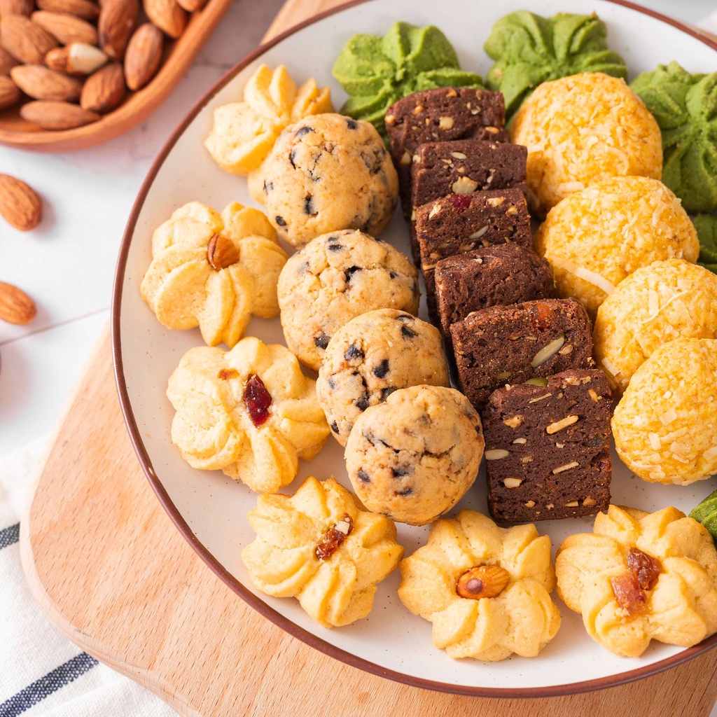 Bánh ăn kiêng cookies nguyên cám ONFOD mix 5 vị dành cho người tiểu đường, giảm cân, thực dưỡng, eat clean 250g