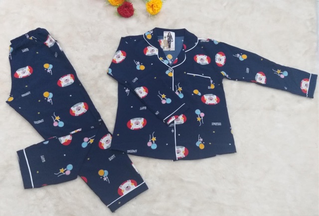 Sỉ, lẻ Bộ pijama lụa thái loại 1 bán shop tay dài quần dài