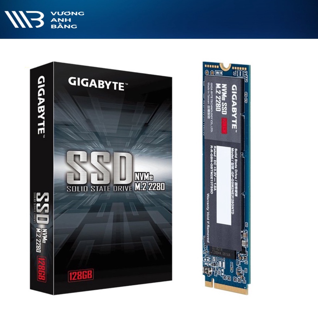 Ổ cứng SSD M.2 PCIe 128G GIGABYTE NVMe Gen3x4- hàng chính hãng