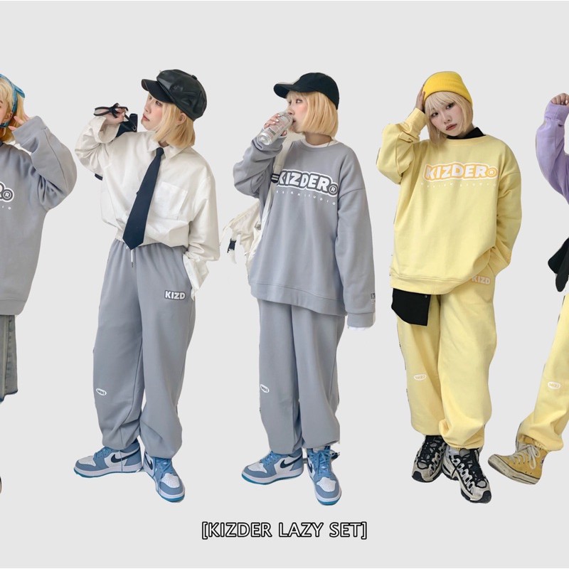 Bộ Set Nỉ KIZDER Unisex Nam Nữ Form Tiêu Chuẩn, Chất liệu co dãn, vải mịn, trẻ trung