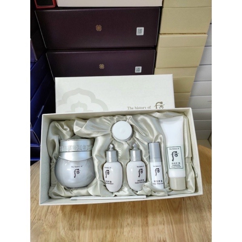 SÉT KEM DƯỠNG TRẮNG,MỜ NÁM, TÀN NHANG WHOO RADIANT CREAM