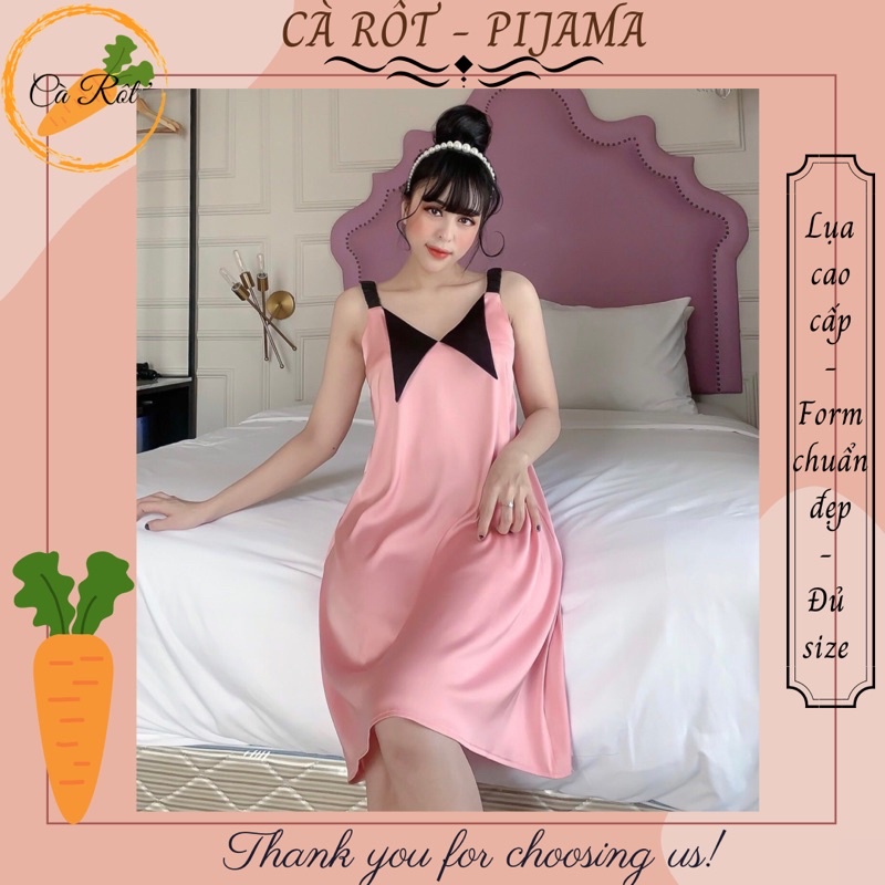 (FULLSIZE &lt; 75KG) ĐẦM NGỦ LỤA HAI DÂY  SIÊU YÊU MẪU MỚI