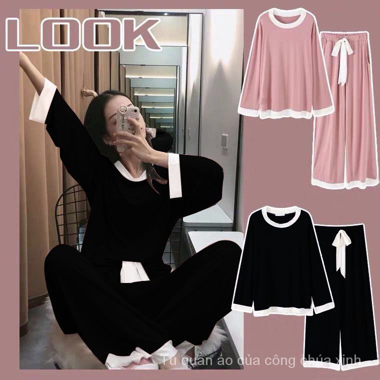 Bộ Đồ Ngủ Dài Tay Cỡ Lớn Thiết Kế Dễ Thương