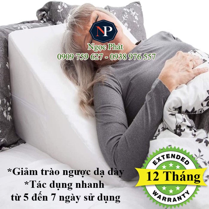 Gối Chống Suy Giãn Tĩnh Mạch Chi Dưới HARU 60x60x26cm - Giảm Đau Bắp Chân, Tê Bì, Chuột Rút Về Đêm, Viêm Loét Mạch Máu.