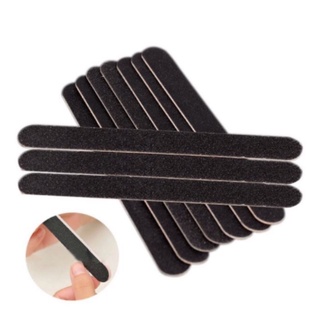 Set 10 cây dũa móng giấy đen mịn dài 13cm