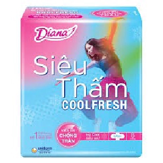(Com bo 6 gói )BVS SIÊU THẤM Cool Fresh siêu mỏng cánh 8 miếng