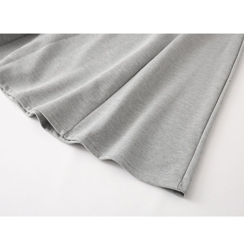 Đầm Chữ A Tay Ngắn Màu Trơn Thời Trang Hàn Quốc Mới 2022