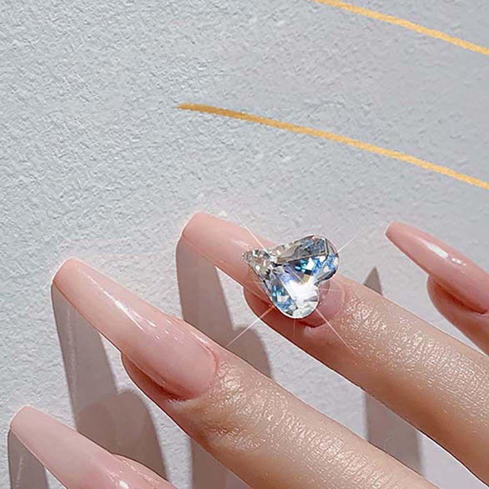 Phụ Kiện Trang Trí Móng Tay Hình Trái Tim Xinh Xắn|Phụ Kiện Trang Trí Móng Tay 3D Hình Giọt Nước Thời Trang