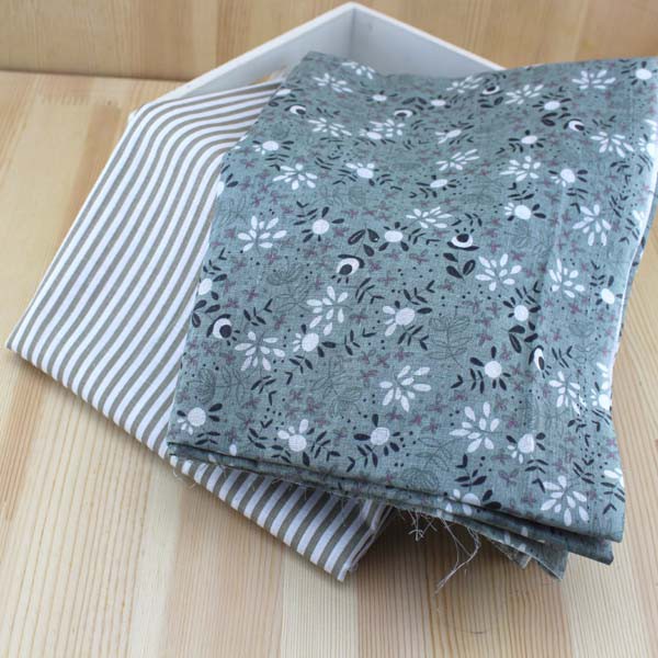 Set 7 Tấm Vải cotton Màu Xám Trơn Kích Thước 50 * 50cm Dùng Làm Đồ Thủ Công diy