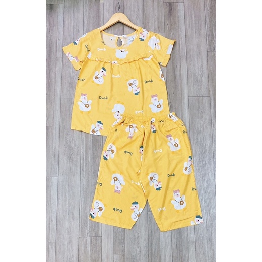 Bộ tole lanh lửng cổ tròn tay con 46-74kg