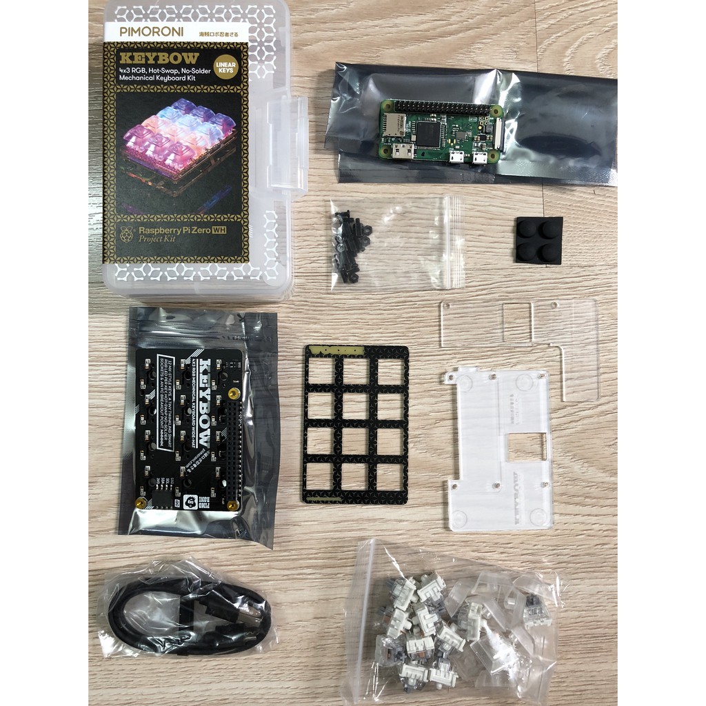 Bàn phím cơ RGB tự tháo lắp Pimoroni Keybow hàng chính hãng