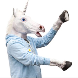 Mặt nạ ngựa 1 sừng cosplay hoạt hình