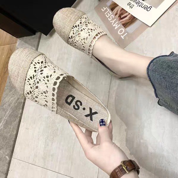 (Hàng sẵn) Dép sục nữ cói ren ulzzang( Ảnh thật ở cuối) | BigBuy360 - bigbuy360.vn