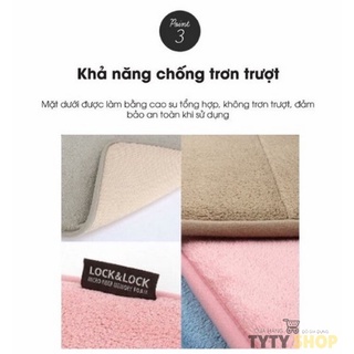 Thảm chùi chân Memory Foam hiệu Lock&Lock Size S ETM512