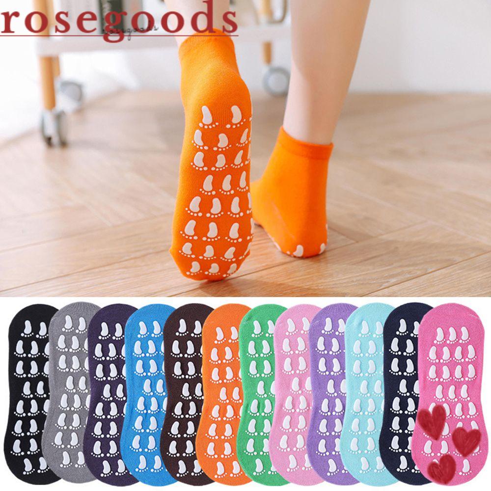 Vớ Nhung Dày Màu Trơn Mát Xa Chân Chống Trượt Tiện Dụng Mang Trong Nhà / Chơi Thể Thao