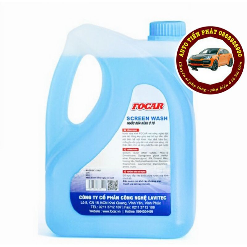 Nước rửa kính ô tô Screen Wash ( + Tặng khăn mềm lau xe)