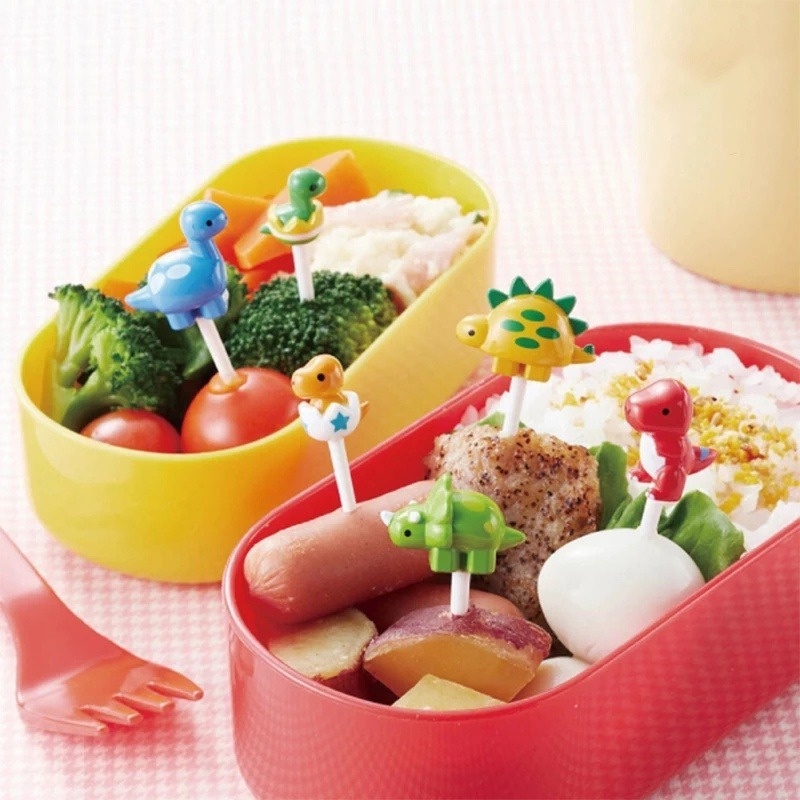Set 6 Nĩa Ăn Trái Cây Hình Khủng Long Dễ Thương