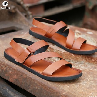 Dép Sandal Da bò SMARTMEN DSM-14 Vàng