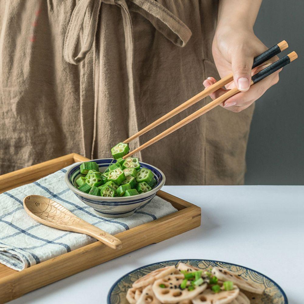 YIYU Set 1 Dụng Cụ Ăn Uống Bằng Gỗ Thân Thiện Với Môi Trường Có Thể Tái Sử Dụng Kèm Hộp Đựng Cho