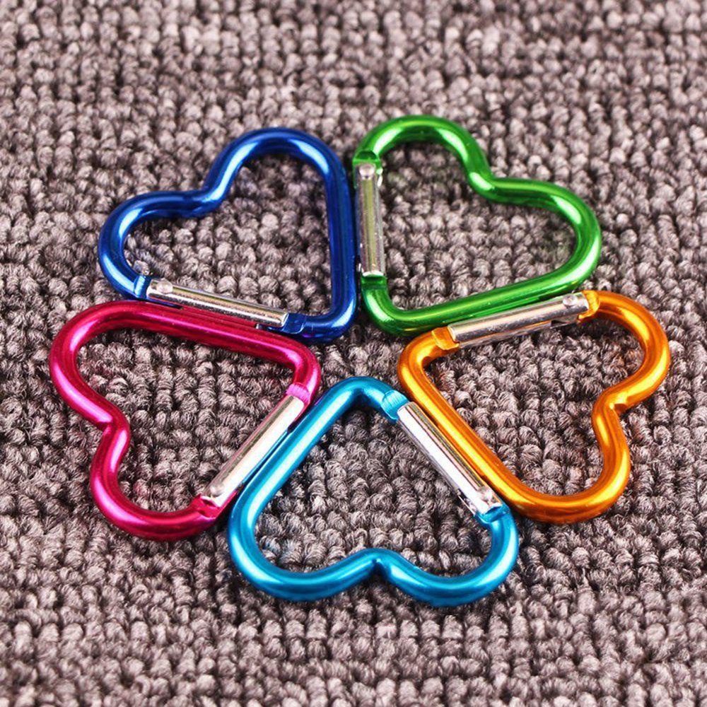 JARRED Móc Khóa Hợp Kim Nhôm Hình Trái Tim Nhiều Màu Sắc