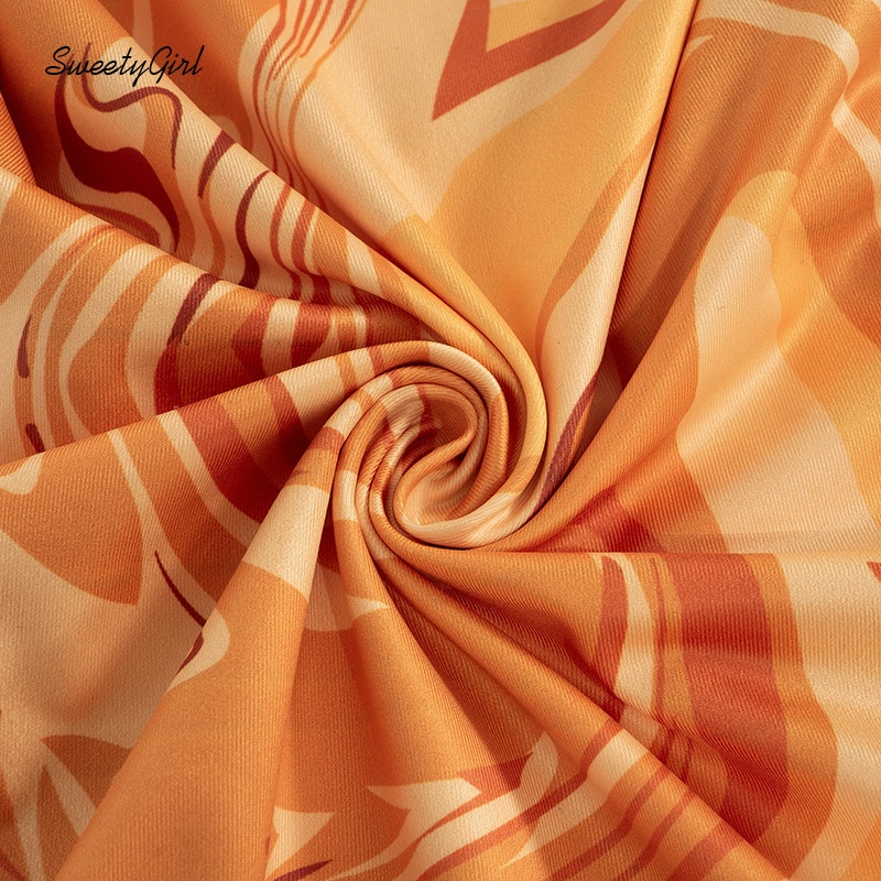 Đầm Midi Sát Nách Ôm Eo In Họa Tiết Nhiều Màu Sắc Thời Trang 2022 Cho Nữ