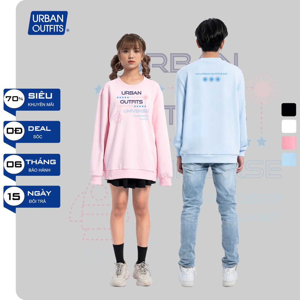 Áo Sweater Form Rộng Nam Nữ URBAN OUTFITS In Universe DO6M08219 Planet SWO41 Thun Cotton Nỉ 4 Chiều Local Brand | BigBuy360 - bigbuy360.vn