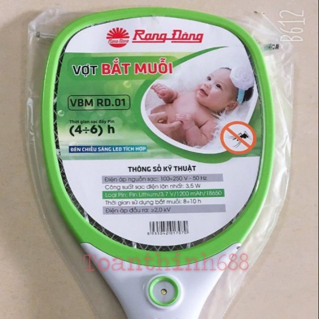 Vợt bắt muỗi Rạng Đông VBM RD.01