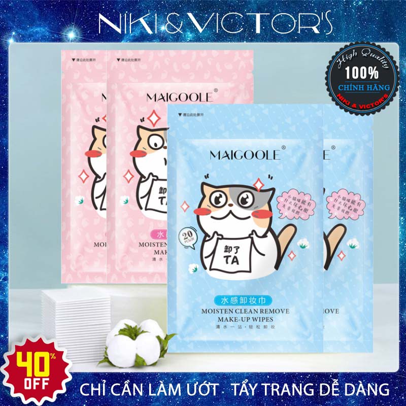 Khăn Tẩy Trang MakeUp MAIGOOLE Mềm Mịn Làm Sạch Sâu Chăm Sóc Da