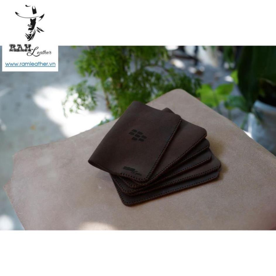 Bao da Blackberry Q20 da bò thật mài nhám cao cấp-chính hãng ram leather . *